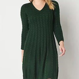 Jessica Howard A-line sweater dress, L